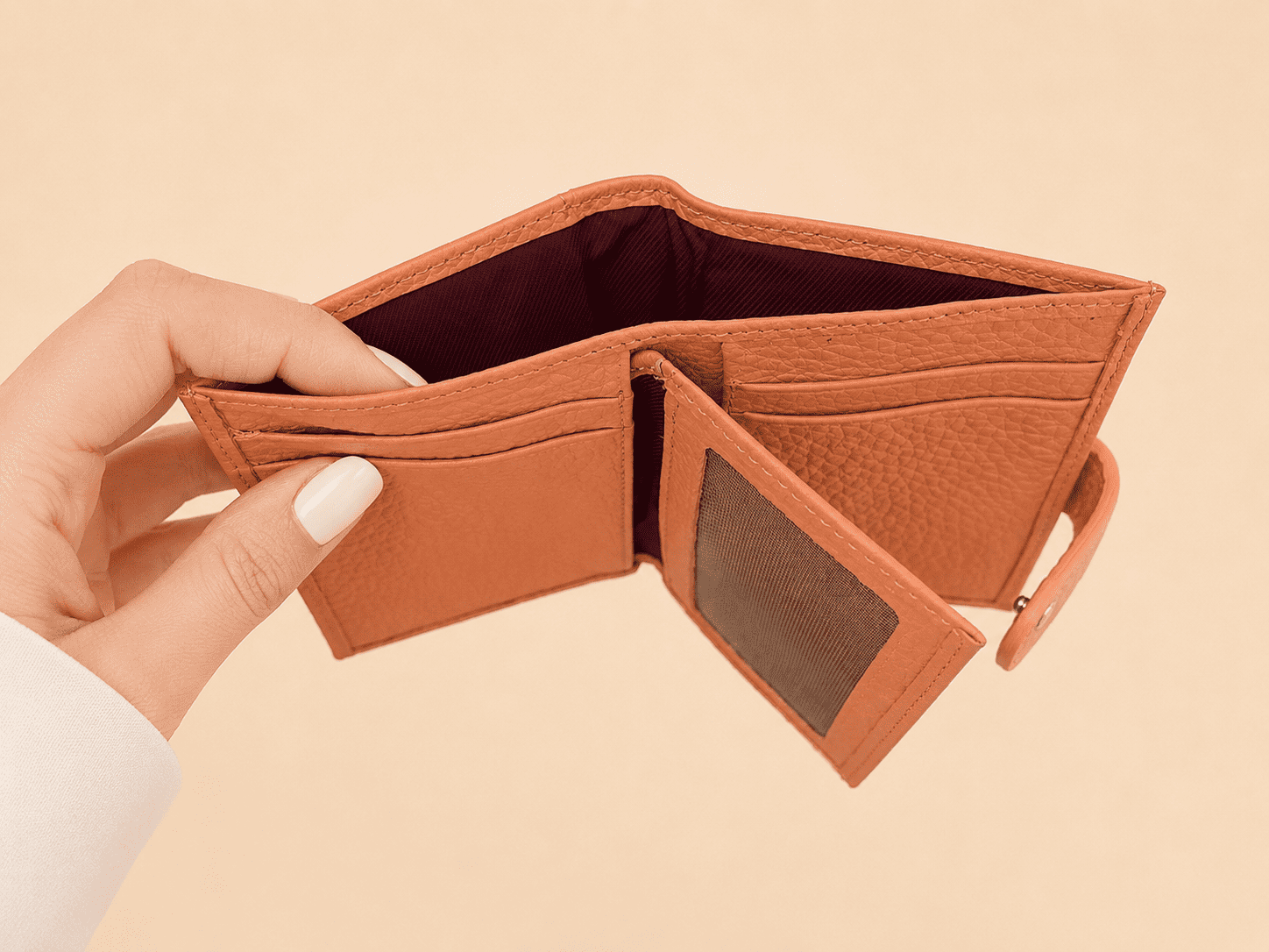 کیف پول و جاکارتی زنانه - چرم طبیعی 2